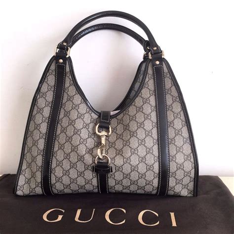 black monogram gucci tote|genuine gucci bag purse tote.